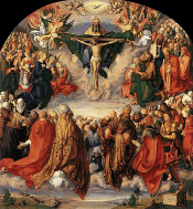  : 350px-Durer,_Adoration_of_the_Trinity_01.jpg