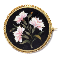  : Mosaik Brosche Gold,  1860 ..jpg