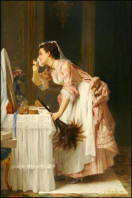  : 1868 .     . Chamber Maid' by Joseph Caraud Framed.jpg