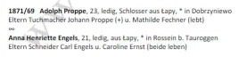  : Adolpf Proppe, Anna Engels abielu 1871.JPG