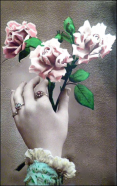  : 0. flower rose cartolina fiore mano carte ancien.jpg